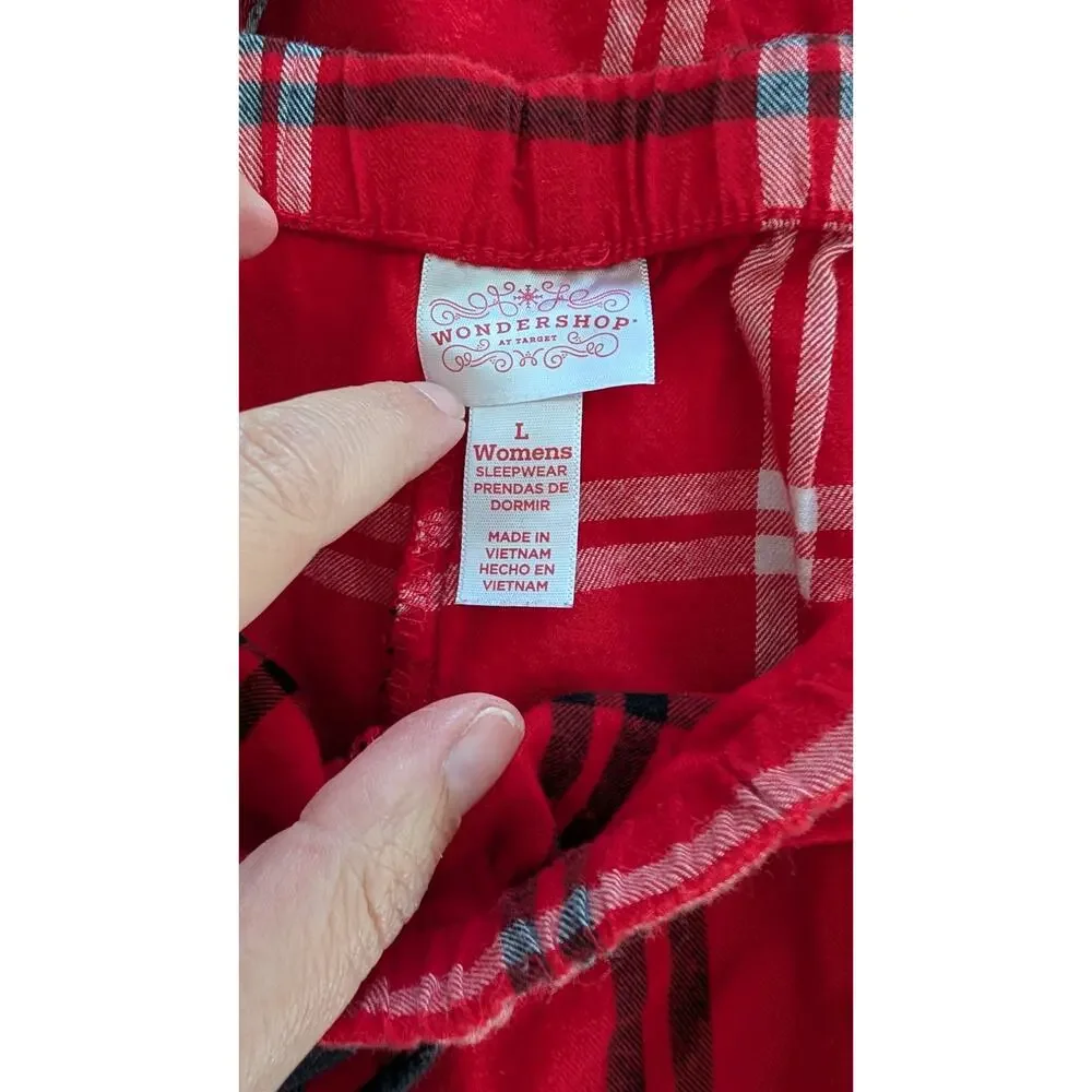 Wondershop Plaid Flannel Pajama Set